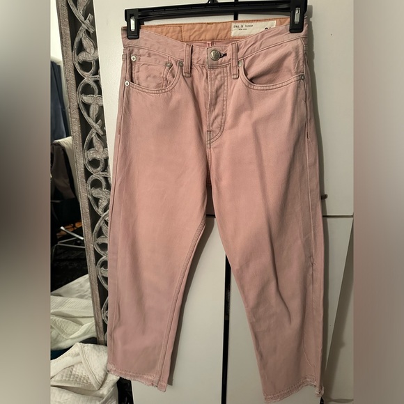 Rag and Bone boot jeans in light pink - Picture 3 of 5